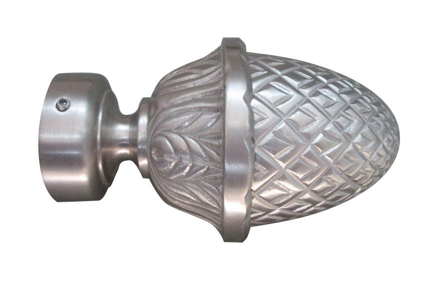 Brushed Nickel Pineapple Finial