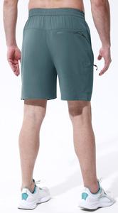 Customised Awrah <b>Shorts</b> <b>Men</b> 100% Cotton Solid Casual Quick Dry Breathable <b>Elastic</b> <b>Waist</b> - Product Image 3