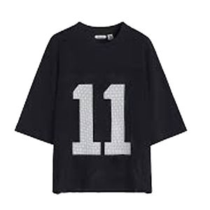 เสื้อเจอร์ซีย์สีดำ260ตาข่าย GSM และวัสดุที่ใช้เชื่อมต่อกันเสื้อยืดออกแบบได้ตามต้องการ - Product Image 1