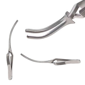 Instruments chirurgicaux DeBakey Bulldog incurvés de qualité supérieure de 10.5mm pinces en acier inoxydable actionnées à la main-fabriquées au Pakistan - Product Image 1