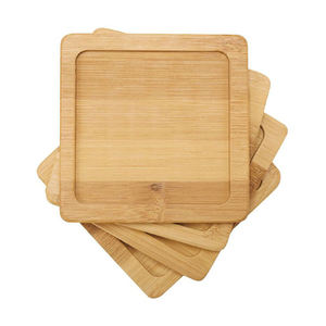 Posavasos Cuadrados Modernos y Duraderos, Estilo Clásico, Acabado en Madera Natural para Decoración de Mesa de Hogar u Oficina, Nogal, 300 mm de Diámetro - Product Image 6