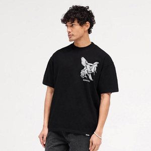 T-shirt de luxe personnalisé pour hommes haute qualité poids lourd 100% coton Boxy épaules tombantes surdimensionné dernier modèle Hip Hop grande taille - Product Image 3