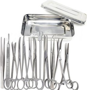 Trousse de premiers soins chirurgicaux avec outils de chirurgie mineure | Ensemble d'instruments compacts en acier inoxydable pour l'urgence, instrument médical - Product Image 1