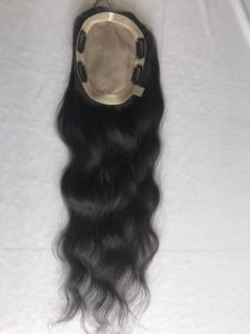 ที่ต่อผมธรรมชาติสีธรรมชาติ100% 5X6 Topper,ที่ต่อผมมนุษย์แบบบราซิลมองโกเลีย - Product Image 4
