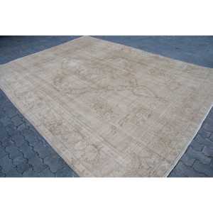Alfombra Turca de 9.6x12.3 pies (292x376 cm), Alfombra Vintage Marrón Sólida - Product Image 2