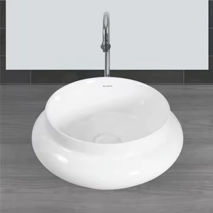 Évier de cuisine moderne à une cuvette bon marché articles sanitaires en céramique de salle de bain en porcelaine lavabo pour usage hospitalier à domicile - Product Image 4