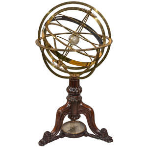Nuevo soporte armillary de metal en acabado vintage Nuevo soporte de globo de metal Última decoración náutica armillary en precio al por mayor - Product Image 3