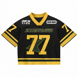 Maillots de sport personnalisés en gros avec logo, style hip-hop, manches courtes, coupe ample, uniforme d'équipe, pour l'extérieur, mode estivale - Product Image 1