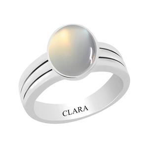 Anillo de Plata con Baño de Rodio y Piedra Natural de 5.5 Quilates o 6.25 Ratti, Tecnología de Engaste, para Uso Diario - Product Image 1