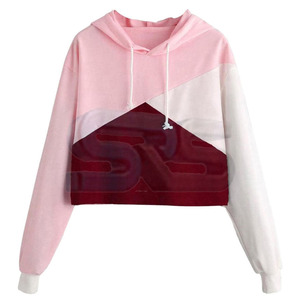 Women's Hoodies <b>Y2K</b> Crop <b>Top</b> Hoodie Casual Wear Hip Hop Winter Fashion Warm Cotton Loose Sleeve Design - Product Image 4