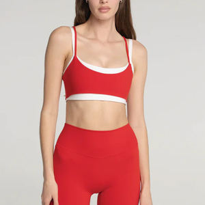 Quality Reversible Windproof Medium Support Fitness Bra Womens Gym Sports Bra Stretch Fit Comfortable Athletic <b>Apparel</b> - Product Image 4