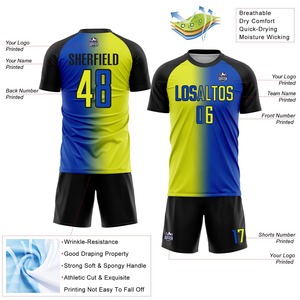 Conjunto de Uniforme de Fútbol Personalizado Sublimado, Uniforme de Práctica de Equipo Resistente, Pantalones Cortos de Malla Transpirable, Conjunto de Ropa Deportiva - Product Image 2