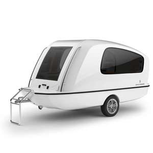 Remolque de Campamento Plegable en Forma de Lágrima, de Acero Inoxidable, Multicolor, Moderno, Ligero, con Certificación Europea 2025, Impermeable, de Gran Calidad, 6/8 - Product Image 4