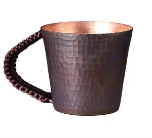 Vente à chaud de verres en plastique de qualité supérieure tasse en cuivre pur avec finition martelée pour servir de l'eau et du jus - Product Image 6