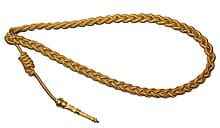 Aiguillette oro alambre ceremonial uniforme hombro cordón Aiguillette hecho en Pakistán - Product Image 5