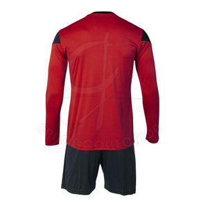 Accepter les étiquettes privées personnalisées nouveau style de gardien de but hommes maillots ensembles pour 100% polyester costume de football contrasté - Product Image 3