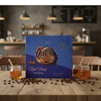 En stock, Vente chaude aux États-Unis, Boîte d'emballage bleue avec bonbons au café pur à l'extrait de plante, Sachets cadeaux de bonbons Blue Tiger