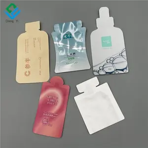 Sachet d'échantillon cosmétique, 0.165 oz 2g 5ml 10ml, soins de la peau, Mini emballage, liquide, pochettes à bec, en forme de bouteille