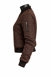 Chaqueta Bomber para Mujer al por Mayor, Casual, con Cierre, Manga Larga, Transpirable, Cálida para Invierno - Product Image 4