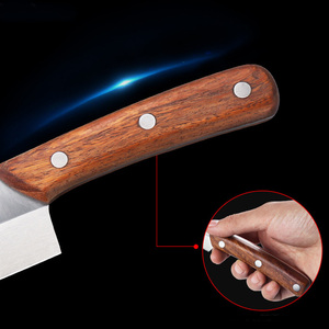 Venta al por mayor personalizado OEM ODM cubertería fábrica japonesa soporte de madera corte de mesa de acero de Damasco cuchillo de cocina duradero hecho a mano - Product Image 3