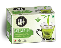 Teh Daun Moringa, Teh Herbal Moringa Alami Murni, 3g*30 Kantong Teh Piramid, Bebas Kafein