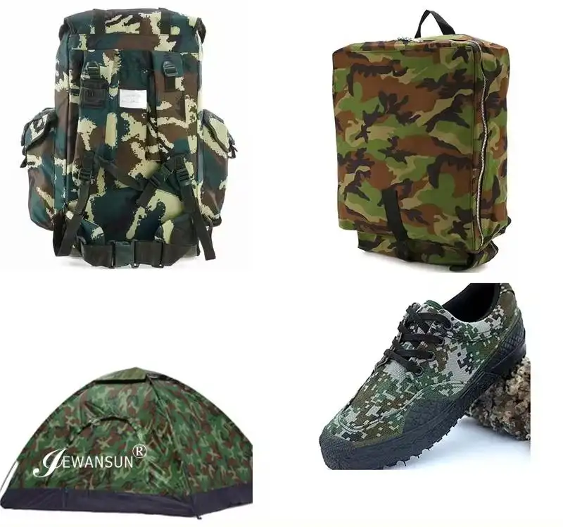 Su misura all'ingrosso 210 d420d600doxford clothWaterproofRipstop Camouflage FabricCamouflage tessuto panno