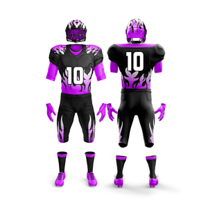 Conjuntos de Uniformes de Fútbol Americano Personalizados con Estampado de la Bandera Estadounidense para Jóvenes, Transpirables, de Manga Corta, 100% Poliéster - Product Image 2