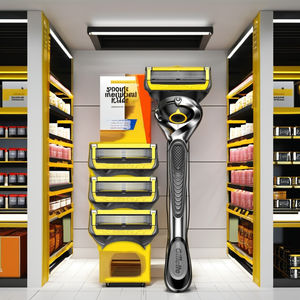 Rasoir Gillette ProGlide Shield pour homme, rasoir à 5 lames, avec tondeuse de précision, glisse et confort, manche + 4 recharges de lames - Product Image 1