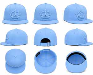 Gorra Snapback Azul Cielo de 5 Paneles con Visera Plana y Bordado 3D en Relieve, Diseño Deportivo Unisex Personalizable - Product Image 6