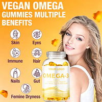 Complément alimentaire à base d'huile de poisson oméga-3 non-OGM sans gluten pour soutenir le système immunitaire, 240 gélules molles, force maximale 4200 mg, pour hommes et femmes