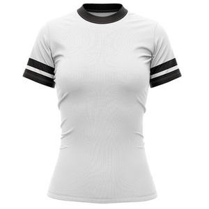 เสื้อเชิ้ตผ้าแคนวาสระบายอากาศสำหรับผู้หญิง แบรนด์ STOCK PAPA ลายโลโก้ แขนสั้น ผ้าฝ้าย 100% สไตล์ลำลอง - Product Image 2