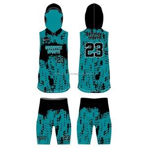 Youth 7v7 Football Sublimated <b>Printed</b> Compression Uniform Helmet Gloves Breathable Quick Dry Sleeveless 7v7 uniform - Product Image 5