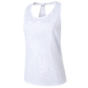เสื้อกล้ามผู้หญิงสีทึบระบายอากาศได้ดีสไตล์ลำลองพร้อมโลโก้ส่วนตัวที่ด้านหน้า - Product Image 4