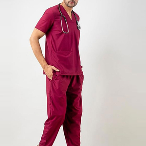 Practical Clinical Use Scrub Nurse Hospital Clothing Woven <b>Fabric</b> with <b>Strong</b> Stitching and Easy Care Features - Product Image 5
