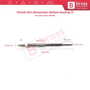 BGP56 1 Piece <b>Heater</b> Glow <b>Plugs</b> GX4161 12291RBDE01 12291RL0G01 for 2.2 CDTI - Product Image 5