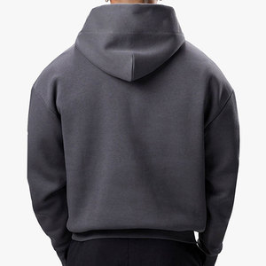 เสื้อฮู้ดดี้ผู้ชาย OEM ผ้าฝ้าย 100% สีพื้น สำหรับฤดูใบไม้ร่วง แบบซิป ¼  พร้อมพิมพ์ลายดิจิทัล สีตามสั่ง เป็นมิตรกับสิ่งแวดล้อม ระบายอากาศได้ดี ทรงปกติ - Product Image 2