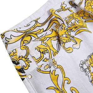 Pantalones Vaqueros Estampados para Hombre, Estilo Urbano, Moda Casual, Diseño Moderno, Atuendo Moderno, Uso Diario, Look Elegante - Product Image 5