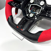 Volant de direction en fibre de carbone personnalisé rouge, directement de l'usine, avec LED DIY pour Mercedes Benz W205 W212 W222 W463 W464 W205 W44 W204 W218 E63