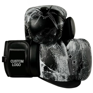 Gants de boxe en cuir de vache véritable pour l'entraînement, le sparring, le kickboxing, 12 oz, équipement de Muay Thai - Product Image 6