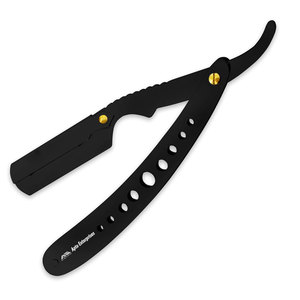 Shavette à gorge coupée de qualité de salon de rasoir de barbier à bord droit classique avec une durabilité supérieure conception ergonomique résistant à la rouille - Product Image 3