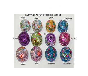 Cajas de joyería de diseño pequeño combinado de la India, cajas de joyería funky lakh, cajas de joyería con cuentas, cajas de pastillas decorativas - Product Image 1