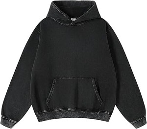 Sweat-shirts à capuche en coton lourd délavé à l'acide personnalisés pour hommes, 100% coton, de haute qualité, sweat-shirts à capuche pour hommes - Product Image 1