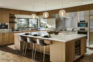 Armoires de cuisine très vendues de style moderne européen 2025 nouvelles armoires de cuisine en céramique avec finition laquée en bois massif - Product Image 5