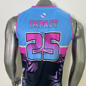 ชุดบาสเก็ตบอลแบบกำหนดเอง ชุดทีมพิมพ์ลายแบบรีเวอร์ซิเบิล เสื้อและกางเกงขายส่ง ชุดทีม 100% ระบายอากาศได้ดี - Product Image 6