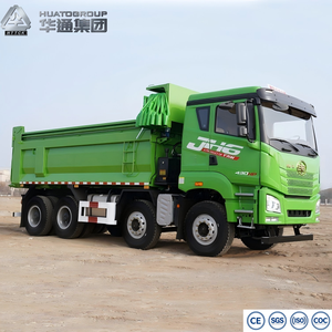 <span class=keywords><strong>Camion</strong></span> <span class=keywords><strong>benne</strong></span> d'<span class=keywords><strong>occasion</strong></span> remis à neuf FAW poids lourd 430 CV 8x4 Euro3 avec bâche verte et conduite à gauche - Product Image 2