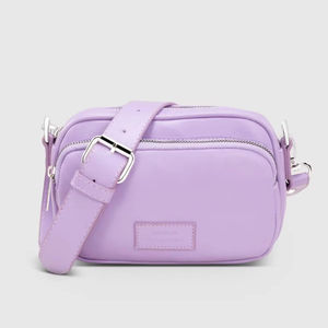 Púrpura claro Fabricante Personalizado de alta calidad de cuero PU Bolsos de hombro para mujer Monedero y bolsos para mujer Bolsos de hombro - Product Image 1