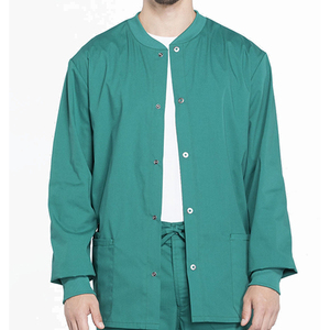 Ropa de hospital Hombres Scrub Jacket transpirable cómodo tarifa razonable tela duradera antiarrugas Scrub Jacket con peso ligero - Product Image 4