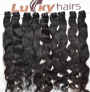 Vendeur de cheveux humains vierges bruts indiens non transformés Extensions de cheveux humains Remy vente en gros de paquets de cheveux humains de trame vierges crus - Product Image 2