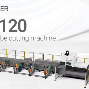 Machine de découpe laser à fibre modèle <span class=keywords><strong>KS120</strong></span> pour tubes ronds et carrés de 15-120 mm, 1500W 2000W 3000W, norme CE - Product Image 1