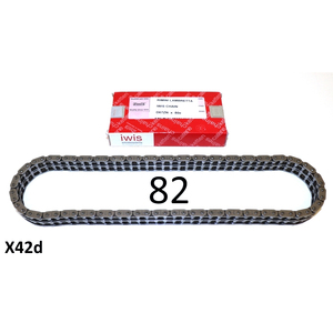 Cadena de Transmisión para Motocicleta IWIS de 82 Eslabones para Motocicletas Lambretta LI + TV2/3 + SX + Special + DL/GP + Serveta - Product Image 1